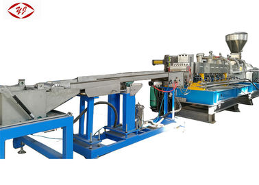 Chiny 200 kg / H Podwójnie ślimakowa maszyna do granulowania PET z systemem pomocniczym z pasem wodnym dostawca